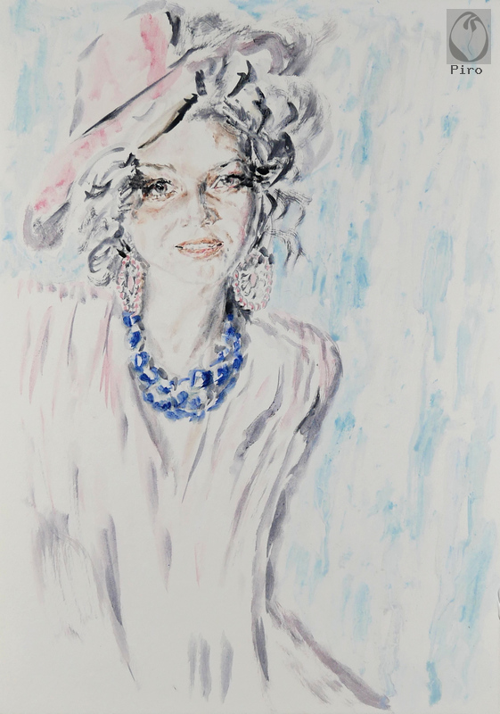 oil on paper - olio su carta di Piro